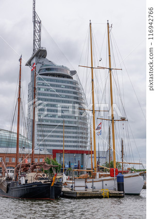 Bremerhaven at the weser river 116942766
