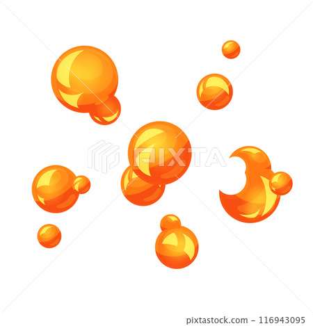 Cute explosion effect illustration 116943095
