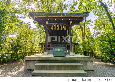 俯瞰宮山神社的日本寒川市景（相模國一宮寒川神社終點神社）= 2020 年 7 月 21 日 116943138