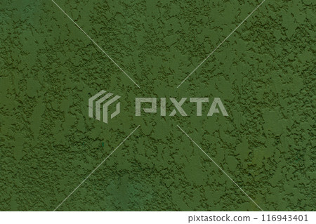 Green grass color verdant paint wall plaster abstract solid background surface texture stucco pattern rough 116943401