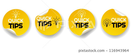 Quick tips sticker set 116943964