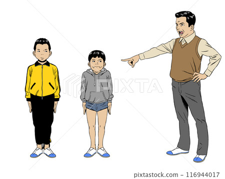 A child standing in a Showa-era corridor 116944017