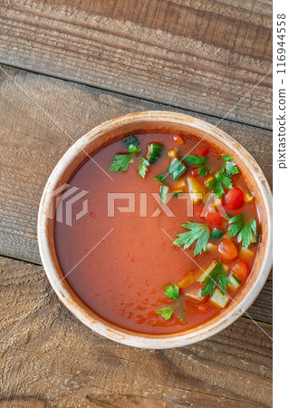 Portion of gazpacho 116944558