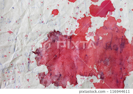 Blood drops on old  paper 116944611