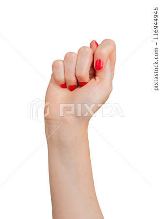 Fig sign, hand gesture, isolated on white background 116944948