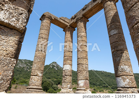 Ancient Roman Temple Ruins in Sardinia 116945373