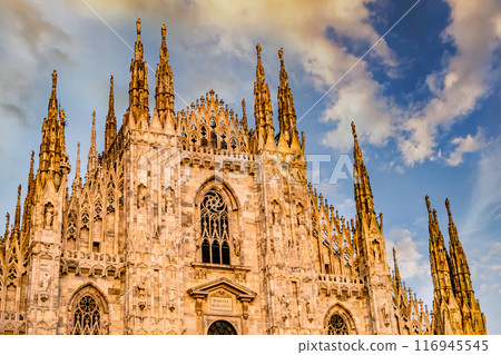 Milan Cathedral in sunny light Milan Cathedral in sunny light 116945545