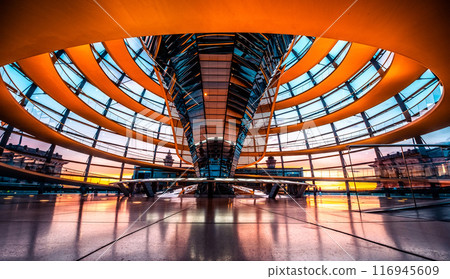 Inside Reichstag dome 116945609