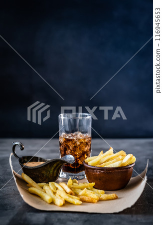 Delicious french fries Delicious french fries 116945653