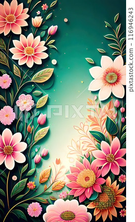 Nature's Palette: The Harmony of Sky and Bloom 116946243