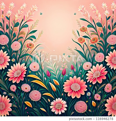 Nature's Palette: The Harmony of Sky and Bloom 116946278