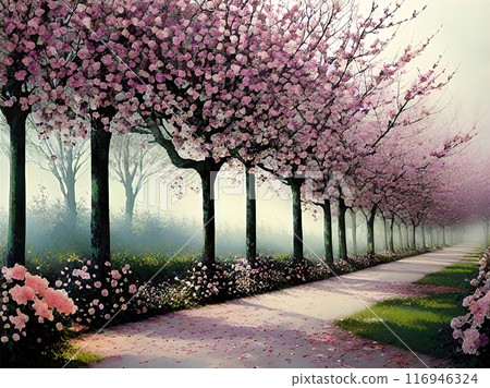 Petal Promenade: A Walk Through Spring's Splendor Petal Promenade: A Walk Through Spring's Splendor 116946324
