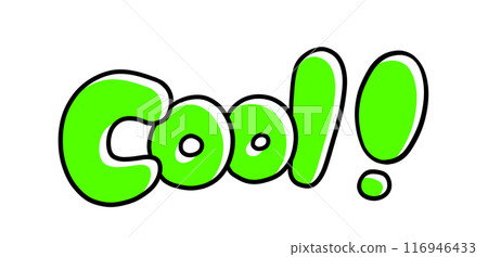 Cool letters, rounded version, solid color Cool letters, rounded version, solid color 116946433