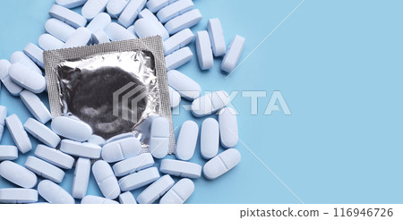Condom with pre-exposure prophylaxis (or PrEP) is medicine taken to prevent getting HIV Condom with pre-exposure prophylaxis (or PrEP) is medicine taken to prevent getting HIV 116946726