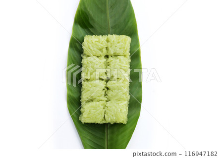 Thai dessert sweet glutinous rice Thai dessert sweet glutinous rice 116947182