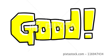 Good lettering, blocky version, solid color Good lettering, blocky version, solid color 116947434