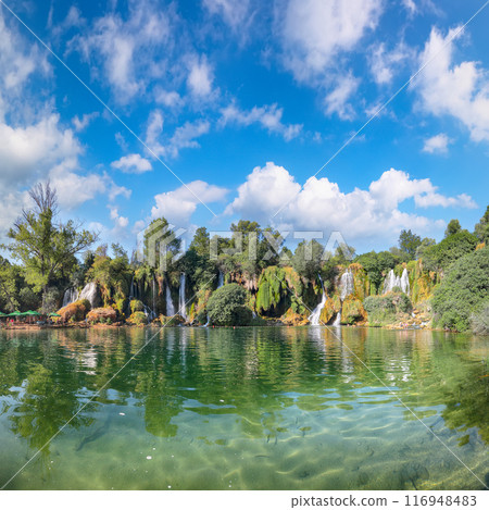 Kravice waterfalls in the National Park of Bosnia and Herzegovina. 116948483