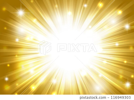 Golden radiation sparkling background Golden radiation sparkling background 116949303