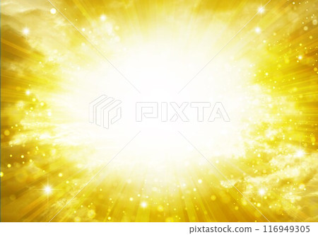 金色輻射閃光背景 116949305