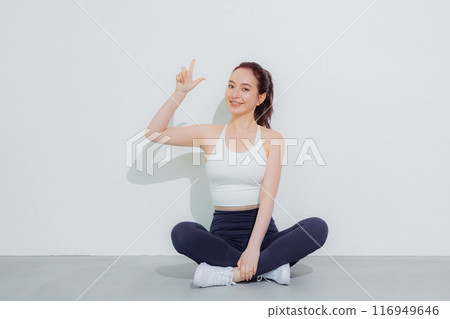 運動裝的女性 運動裝的女性 116949646