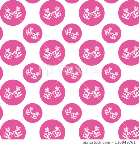 cocktail icon sticker Pattern background Vector 116949761