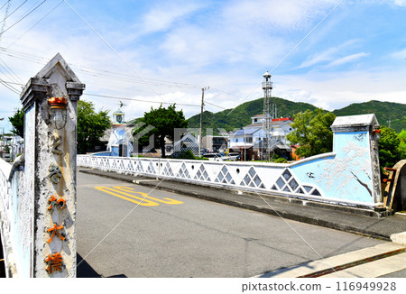 常盤大橋/從中川附近眺望松崎市政廳（靜岡縣松崎町） [2024.7] 116949928