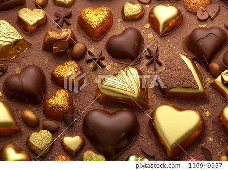 Valentine's Day heart chocolate image 116949987