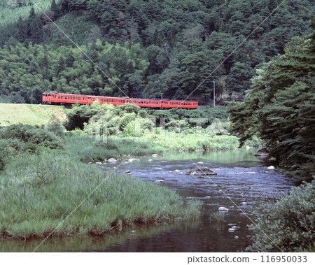 JNR列車柴油車Kiha 40 47 Bantan Line Hase Ikuno Ichikawa 夏季 JNR列車柴油車Kiha 40 47 Bantan Line Hase Ikuno Ichikawa 夏季 116950033