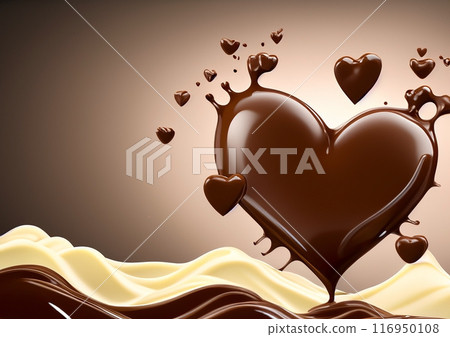 Valentine's Day heart chocolate image Valentine's Day heart chocolate image 116950108