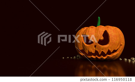 The jack o lantern for Halloween concept 3d rendering. 116950118