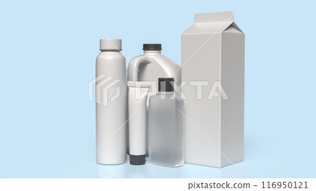 The white product package for food or Business concept 3d rendering. 116950121