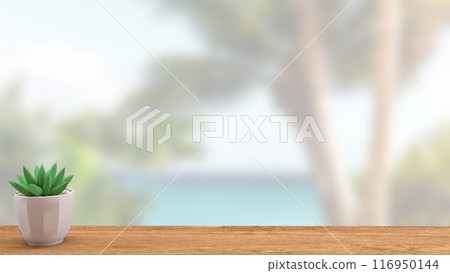 The small plant on wood table for Background concept 3d rendering. The small plant on wood table for Background concept 3d rendering. 116950144