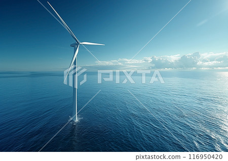 Offshore wind power generation, natural energy, ESG 116950420