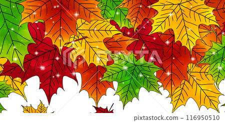 秋葉秋天背景 116950510