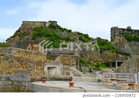 Gunkanjima Hashima Dolphin Pier Nagasaki City Gunkanjima Hashima Dolphin Pier Nagasaki City 116950972