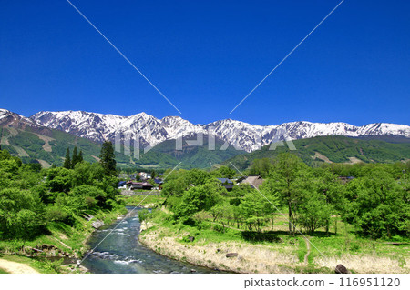 姬川和北阿爾卑斯山/頌公園（長野縣白馬村） 116951120