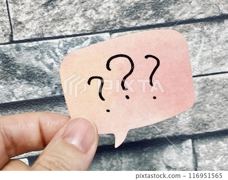 Three question marks Three question marks 116951565