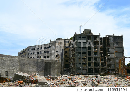 Gunkanjima Hashima Coal Mine Buildings 30 and 31, Apartments, Nagasaki City 116951594