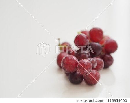 Seedless grapes (purple, white background) 116951600