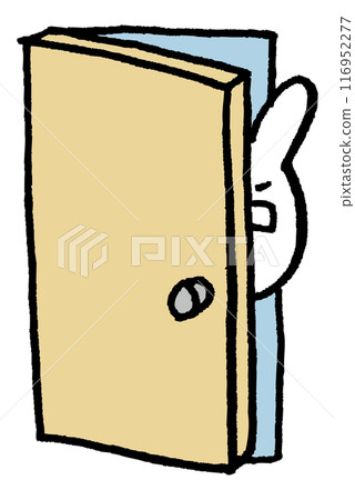 Character material of a teacher-like rabbit wearing glasses Character material of a teacher-like rabbit wearing glasses 116952277