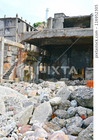 軍艦島羽島煤礦辦公室遺址 長崎市 116952305