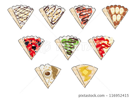 9 types of crepes 9 types of crepes 116952415
