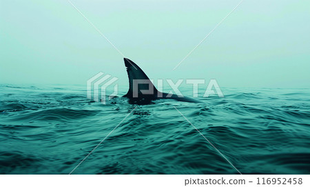 Sharks wandering the ocean 116952458