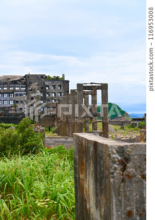 軍艦島羽島煤礦 儲煤帶式輸送機遺址 儲煤場 長崎市 116953008