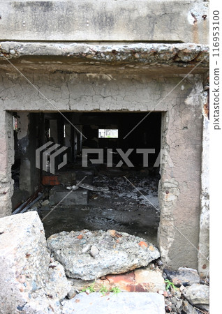 Gunkanjima Hashima Coal Mine Coal Storage Yard Building Ruins World Heritage Nagasaki City Gunkanjima Hashima Coal Mine Coal Storage Yard Building Ruins World Heritage Nagasaki City 116953100