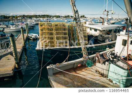 Scituate, Massachusetts, usa - may 2th 2023 small harbor 116954465