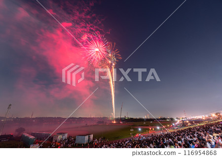 [東京]葛飾花火大會/日本的夏天 116954868