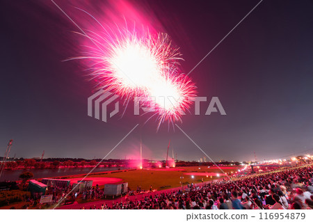 [東京]葛飾花火大會/日本的夏天 116954879