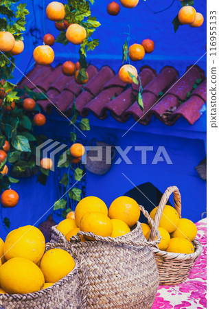 Pop and colorful fruit photos 116955133