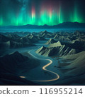 Night view of the aurora 116955214